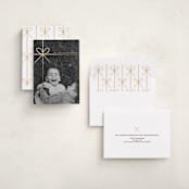 "Tied in Cheer" - Holiday Cards in Champagne by Joyce Pinheiro - Assembled