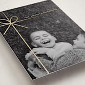 "Tied in Cheer" - Holiday Cards in Champagne by Joyce Pinheiro - Detail