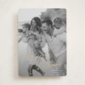 "Signature" - Holiday Cards in Snowflake by Wildfield Paper Co - Front