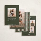"Signature" - Holiday Cards in Snowflake by Wildfield Paper Co - Back of Card Options