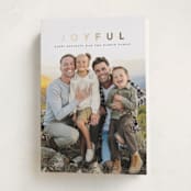 "a joyful family" - Holiday Cards in Coal by Laura Hamm - Folded Card