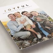 "a joyful family" - Holiday Cards in Coal by Laura Hamm - Detail