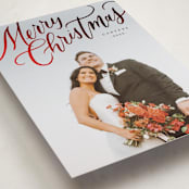 "Modern Merry Christmas" - Holiday Cards in Noir by Wildfield Paper Co - Detail