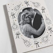 "Champagne New year" - Holiday Cards in Noir by Jackie Crawford - Detail