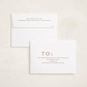 "Modern Type" - Holiday Cards in Rose by Angela Thompson - FREE Recipient Addressing