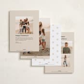 "NYC" - Holiday Cards in Cream by Snow and Ivy - Back of Card Options