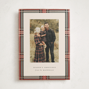 "Highland Holiday" - Holiday Cards in Antique by Olivia Kanaley Inman - Front