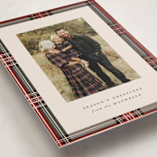 "Highland Holiday" - Holiday Cards in Antique by Olivia Kanaley Inman - Detail