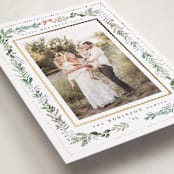 "Greenery & Gold" - Holiday Cards in Fir by Hannah Williams - Detail