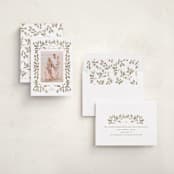 "sketched winter botanicals" - Holiday Cards in Snow by Rebecca Durflinger - Assembled