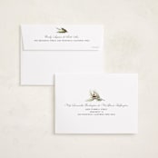 "Boxwood and Berries" - Holiday Cards in Snow by Kate Ahn - FREE Recipient Addressing