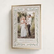 "Ever Shine" - Holiday Cards in Ivory by Petra Kern - Folded Card