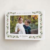 "Berries & Blooms" - Holiday Cards in Holly by Randi Cirelli - Folded Card