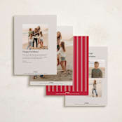 "Hawthorne" - Holiday Cards in Cream by Erin L. Wilson - Back of Card Options