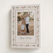 "Hawthorne" - Holiday Cards in Cream by Erin L. Wilson - Folded Card