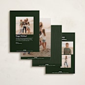 "Antique Greenery" - Holiday Cards in Fir by Jenna Holcomb - Back of Card Options