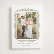 "Linea" - Holiday Cards in Juniper by Petra Kern - Front