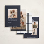"Joy" - Holiday Cards in Midnight by Melinda Denison - Back of Card Options