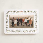 "Le Ruban" - Holiday Cards in Snow by Gwen Bedat - Front