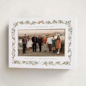 "Le Ruban" - Holiday Cards in Snow by Gwen Bedat - Folded Card