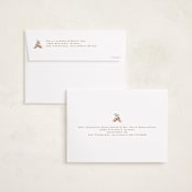 "Le Ruban" - Holiday Cards in Snow by Gwen Bedat - FREE Recipient Addressing