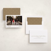 "Footnote" - Holiday Cards in Honey by Carolyn MacLaren - Assembled