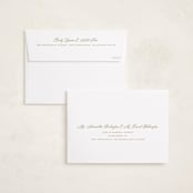 "Footnote" - Holiday Cards in Honey by Carolyn MacLaren - FREE Recipient Addressing