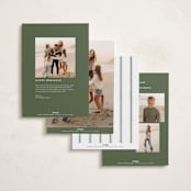 "Eucalyptus" - Holiday Cards in Pine by Wildfield Paper Co - Back of Card Options