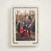 "pine and bow" - Holiday Cards in Eggnog by Adelyn T. - Front