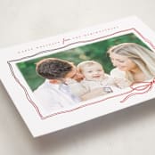 "Bow Sketch" - Holiday Cards in Ribbon by Wildfield Paper Co - Detail