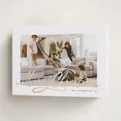 "Classic Christmas Script" - Holiday Cards in Snowdrift by Karidy Walker - Folded Card