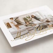 "Classic Christmas Script" - Holiday Cards in Snowdrift by Karidy Walker - Detail