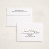 "Classic Christmas Script" - Holiday Cards in Snowdrift by Karidy Walker - FREE Recipient Addressing