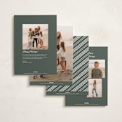 "retro vintage holiday" - Holiday Cards in Balsam by BR Designs - Back of Card Options