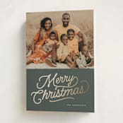"retro vintage holiday" - Holiday Cards in Balsam by BR Designs - Folded Card
