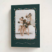 "Crazy Lights" - Holiday Cards in Forest by Holly Whitcomb - Folded Card