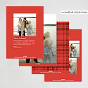 "Brilliante" - Holiday Cards in Cranberry by Kristie Kern - Back of Card Options