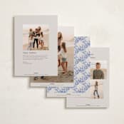 "Winter Cottage" - Holiday Cards in Porcelain by Elly - Back of Card Options