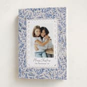 "Winter Cottage" - Holiday Cards in Porcelain by Elly - Folded Card