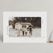 "Shimmering Corners" - Holiday Cards in Snowfall by Nicoletta Savod - Front