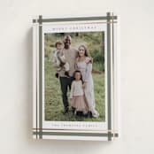 "Traditional Plaid" - Holiday Cards in Sage by Ashley Presutti Beasley - Folded Card