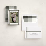 "Traditional Plaid" - Holiday Cards in Sage by Ashley Presutti Beasley - Assembled