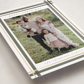 "Traditional Plaid" - Holiday Cards in Sage by Ashley Presutti Beasley - Detail