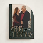 "Merry Stack" - Holiday Cards in Evergreen by Ekko Studio - Front