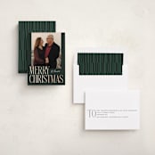"Merry Stack" - Holiday Cards in Evergreen by Ekko Studio - Assembled