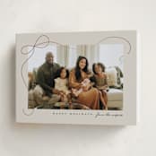 "Cascading Bow" - Holiday Cards in Putty by Lauren Chism - Folded Card