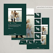 "Frame of Happiness" - Holiday Cards in Hunter by Chris Griffith - Back of Card Options