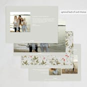 "Faubourg" - Holiday Cards in Snow by Leia Matt - Back of Card Options