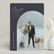 "Arc Over" - Holiday Cards in Midnight by Pixel and Hank - Front