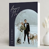 "Arc Over" - Holiday Cards in Midnight by Pixel and Hank - Folded Card